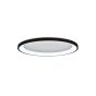 Πλαφονιέρα Οροφής D60x5cm LED 28W 3CCT 2800lm Μαύρο Μέταλλο-Ακρυλικό Inlight 42044-B-Black